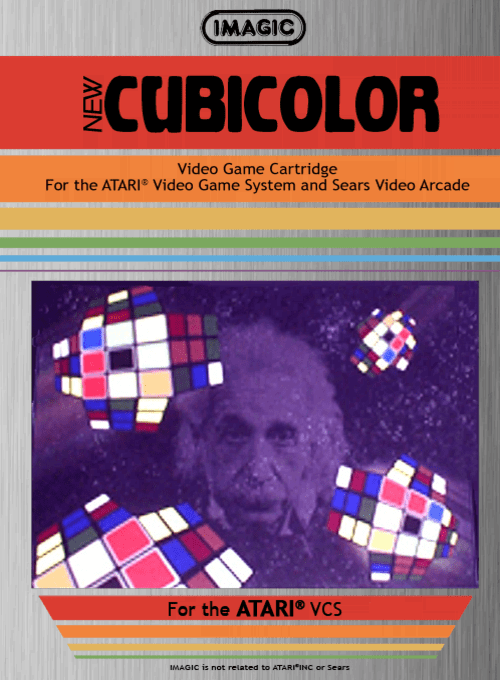 Cubicolor box art for Atari 2600